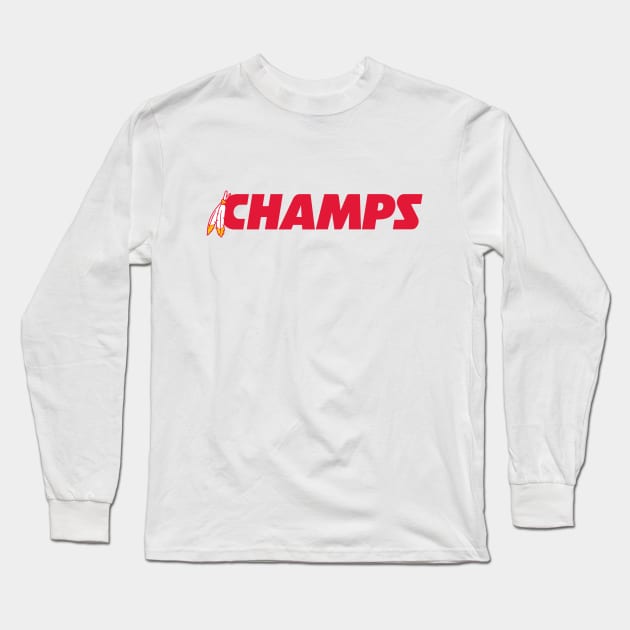 KC Champs - White Long Sleeve T-Shirt by KFig21